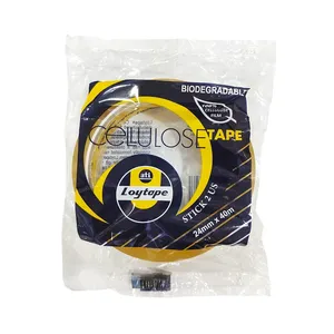Loytape Cellulose Tape Biodegradable 24mm x 40 Meter 0