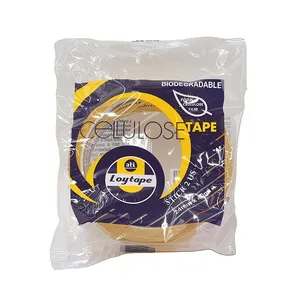 Loytape Cellulose Tape Biodegradable 24mm x 40 Meter 0