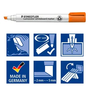 Staedtler Lumocolor Whiteboard Marker Chisel Tip Orange 351B4 2