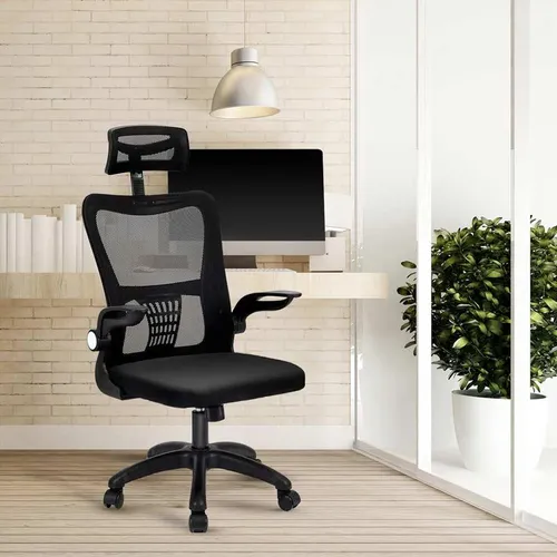 Deli Office Chair with Headrest 4925 Black 7