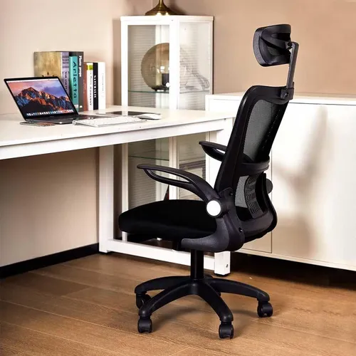 Deli Office Chair with Headrest 4925 Black 8