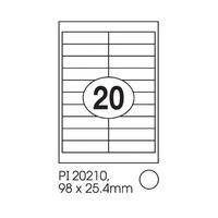 Print-it Laser White Labels 98 x 25.4mm PI-20210 (Box of 100) 0