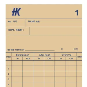 Time Card (Pack of 50) 2